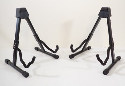 2 Amazonbasics Guitar Stands