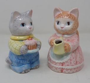 1991 Avon Cat Creamer & Sugars