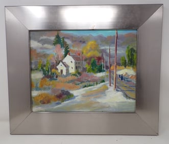 John Reilly Oldwick NJ Snow Day Painting