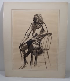 Jacqueline Clipsham Nude Lady Watercolor