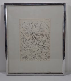 Jaqueline Clipsham Pen & Ink for Dewey Redman