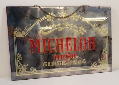 Mirrored Michelob Beer Sign