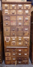 Art Metal Sectional File Card Cabinet