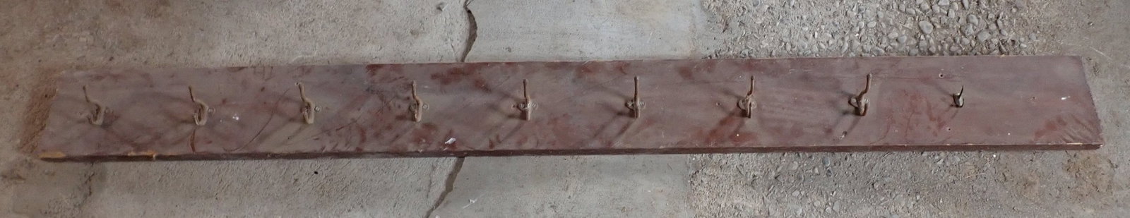 Clothes / Hat Rack: Approx 7 3/8" xx 76 3/4" . No shipping