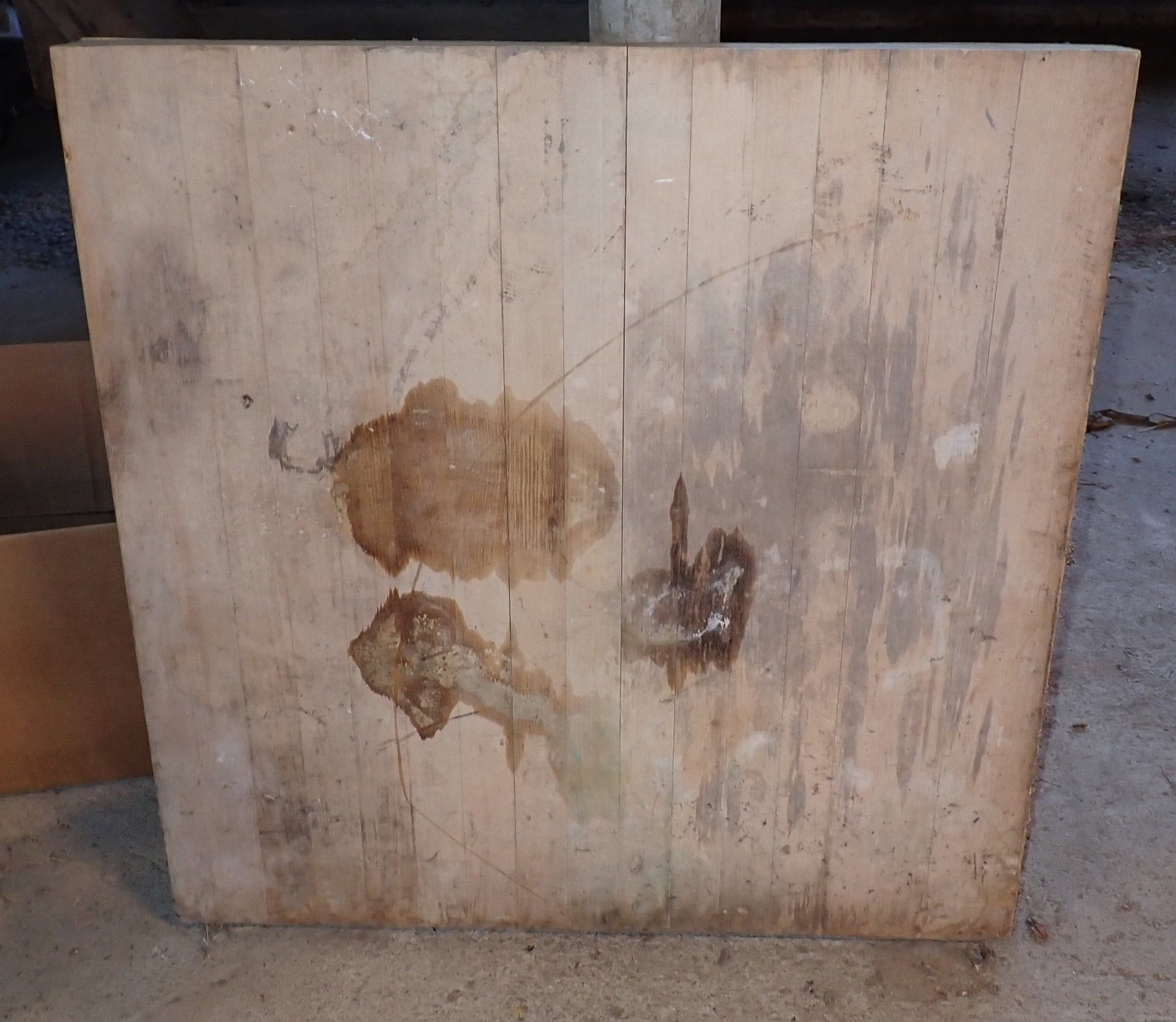 Butcher Block Top: Approx 3" x 30" x 30 1/4"