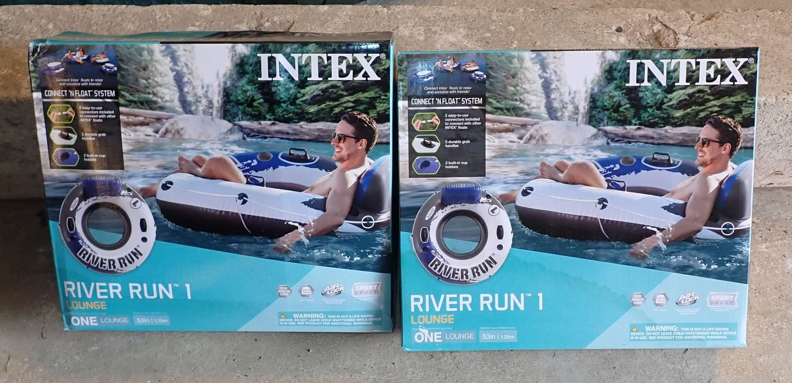 2 Intex River Run Lounge Tubes (1 of 1)