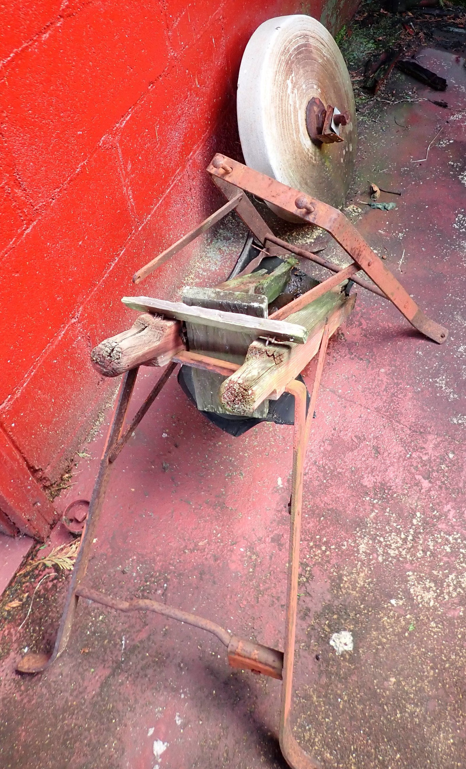 Grinding Wheel: Wheel is apprx 2 1/4" wide and 16" in diameter. No shipping !