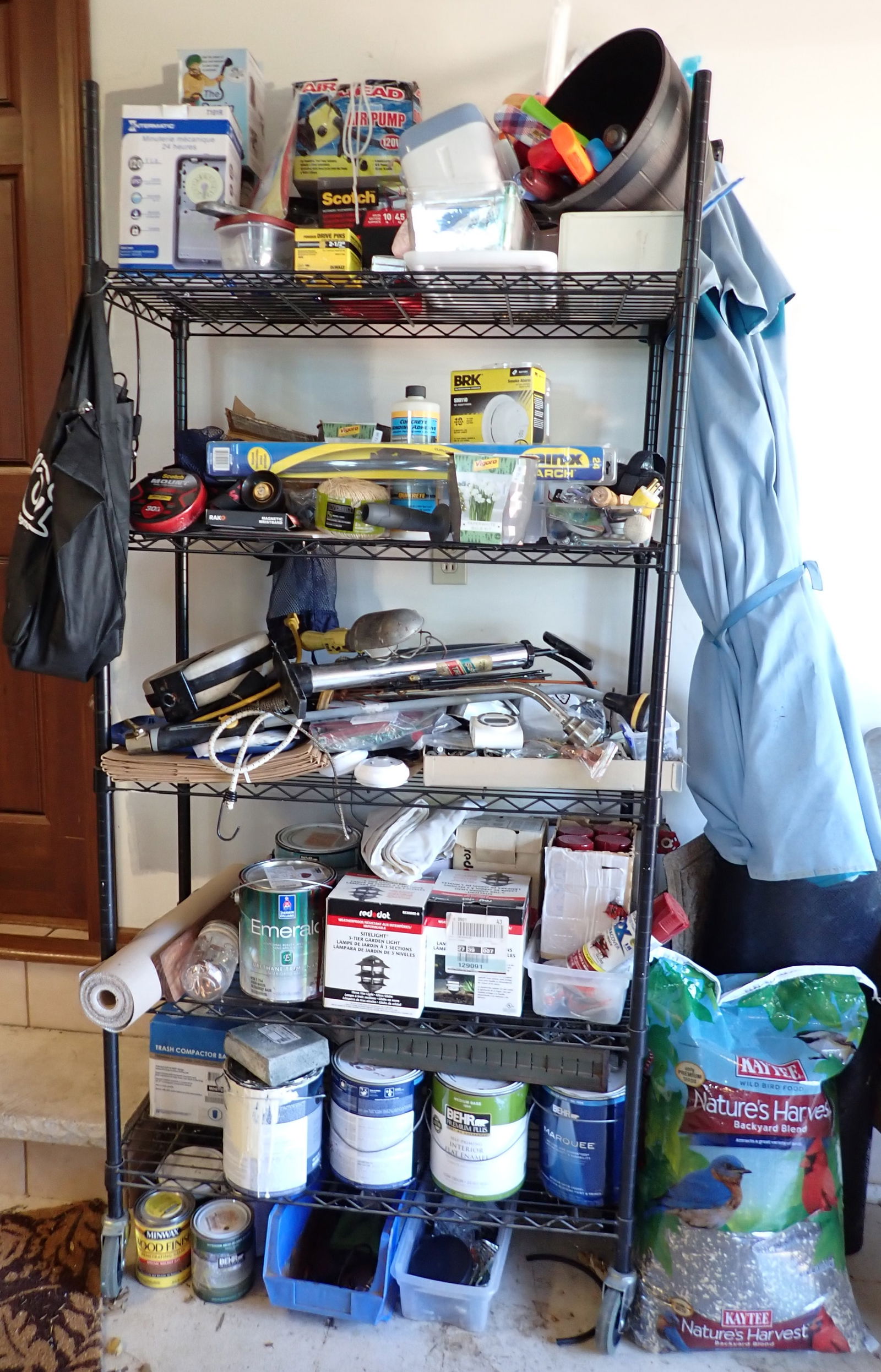 Contents of Shelf Bird Food Umbrella & Misc (1 of 8)