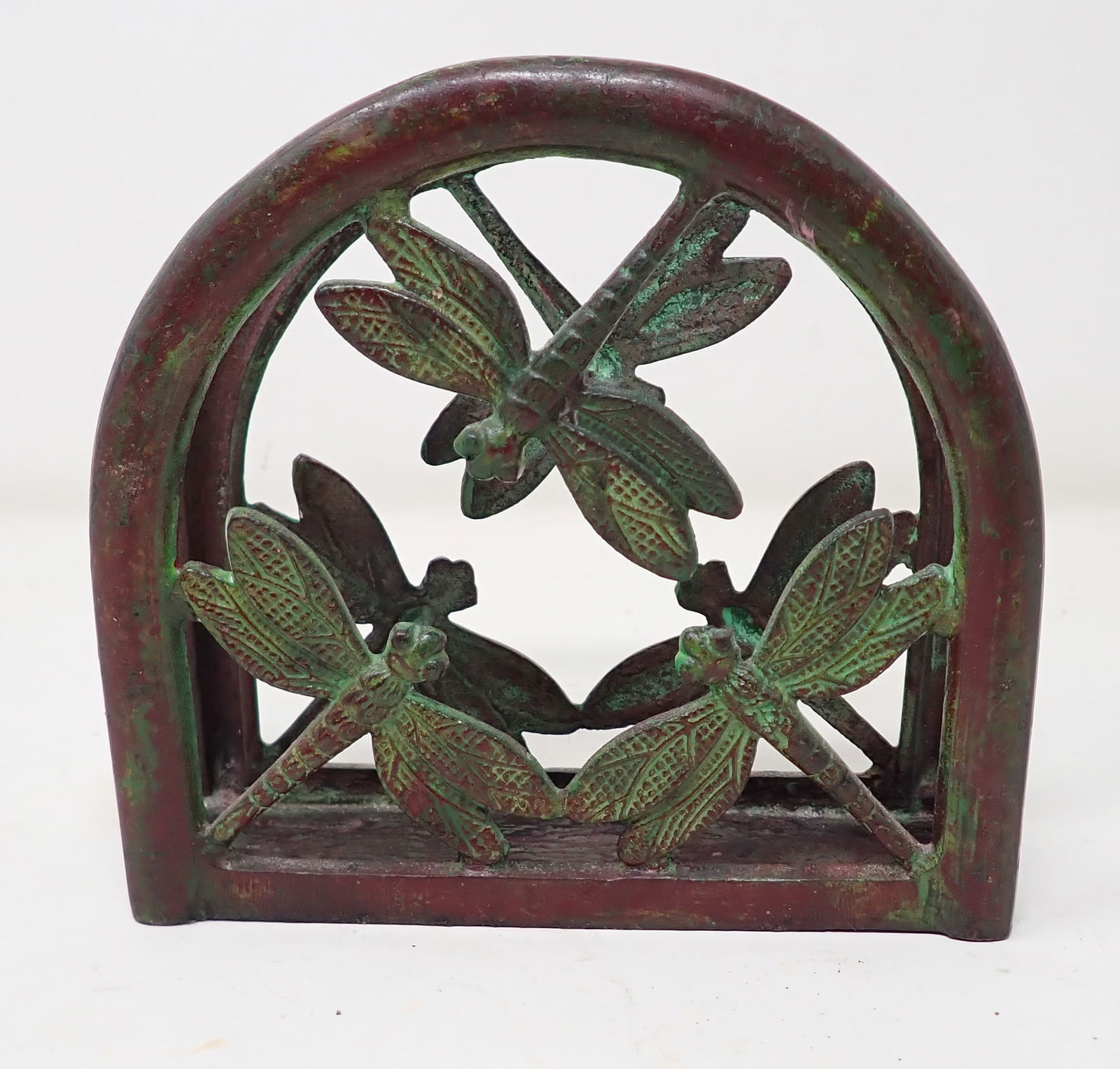 Ancient Graffiti Cast Iron DragonFly Napkin Holder (1 of 3)