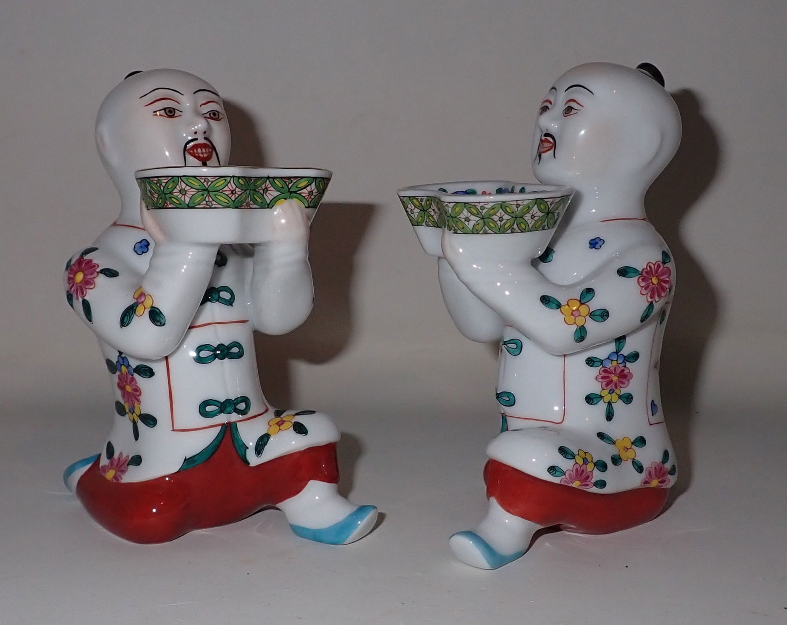 2 Herend Hand Painted Chinese Figural Salts (1 of 3)