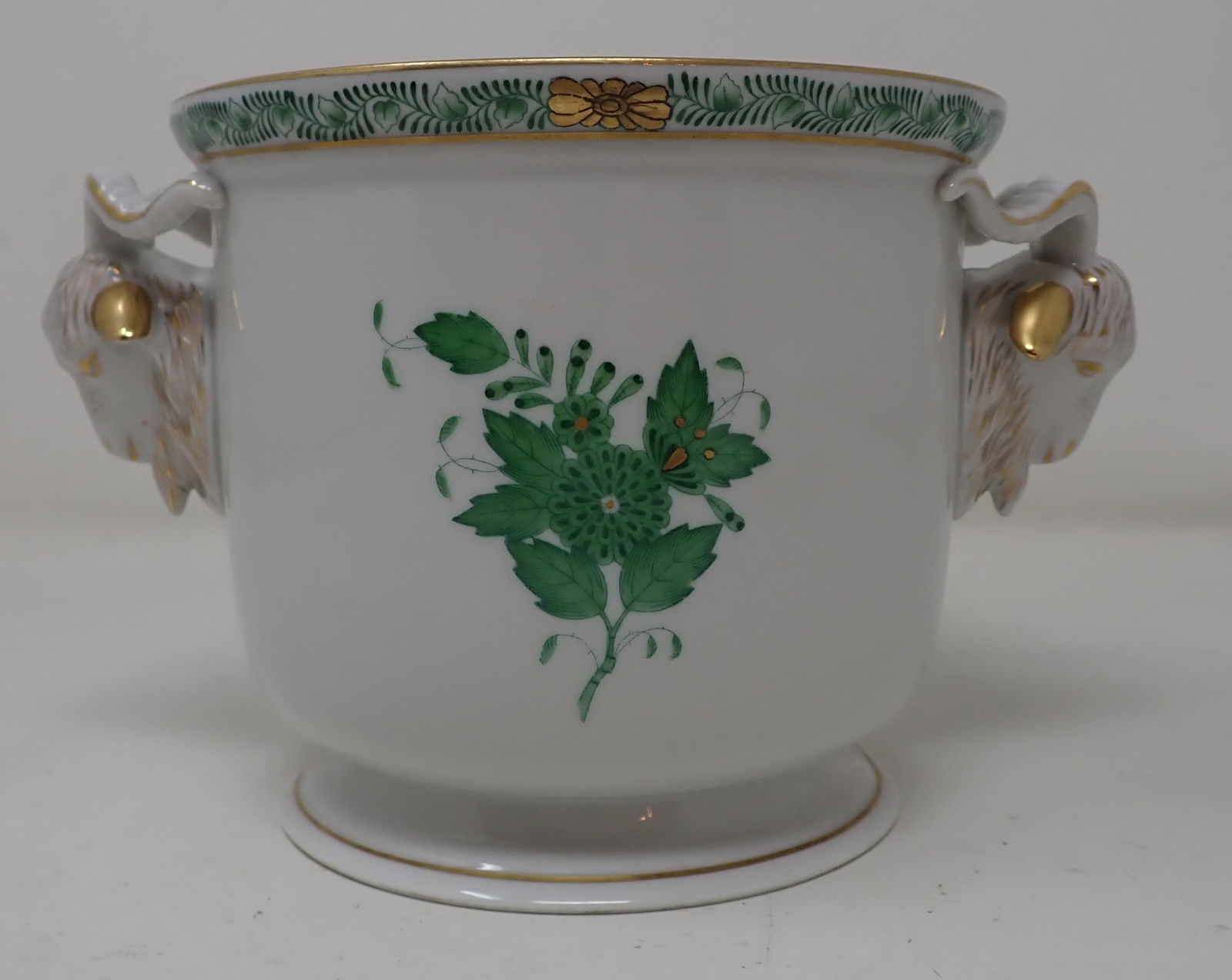 Herend Rams Head Cache Pot Chinese Bouquet (1 of 6)