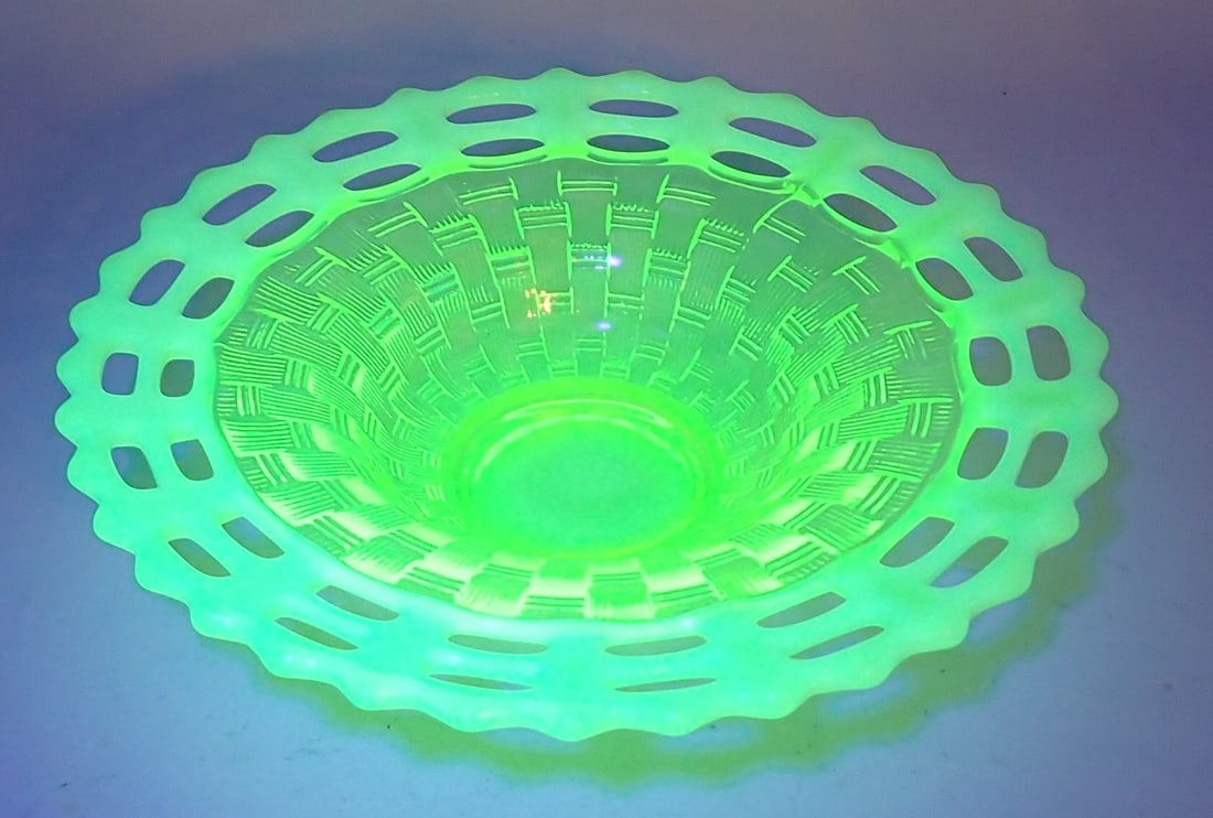 Uranium Glass Candy Dish (1 of 5)