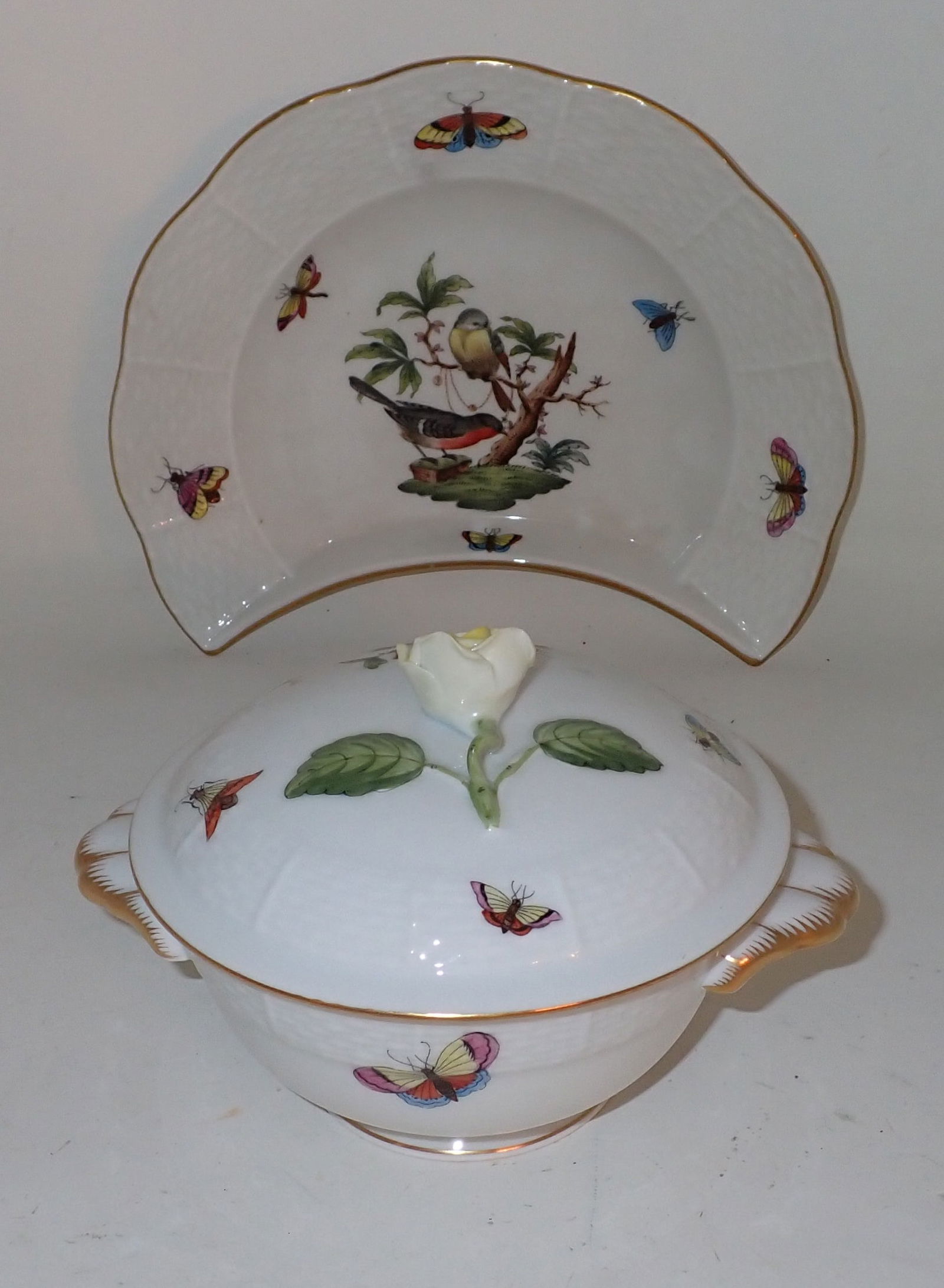 Herend Covered Dish & Tray (1 of 3)