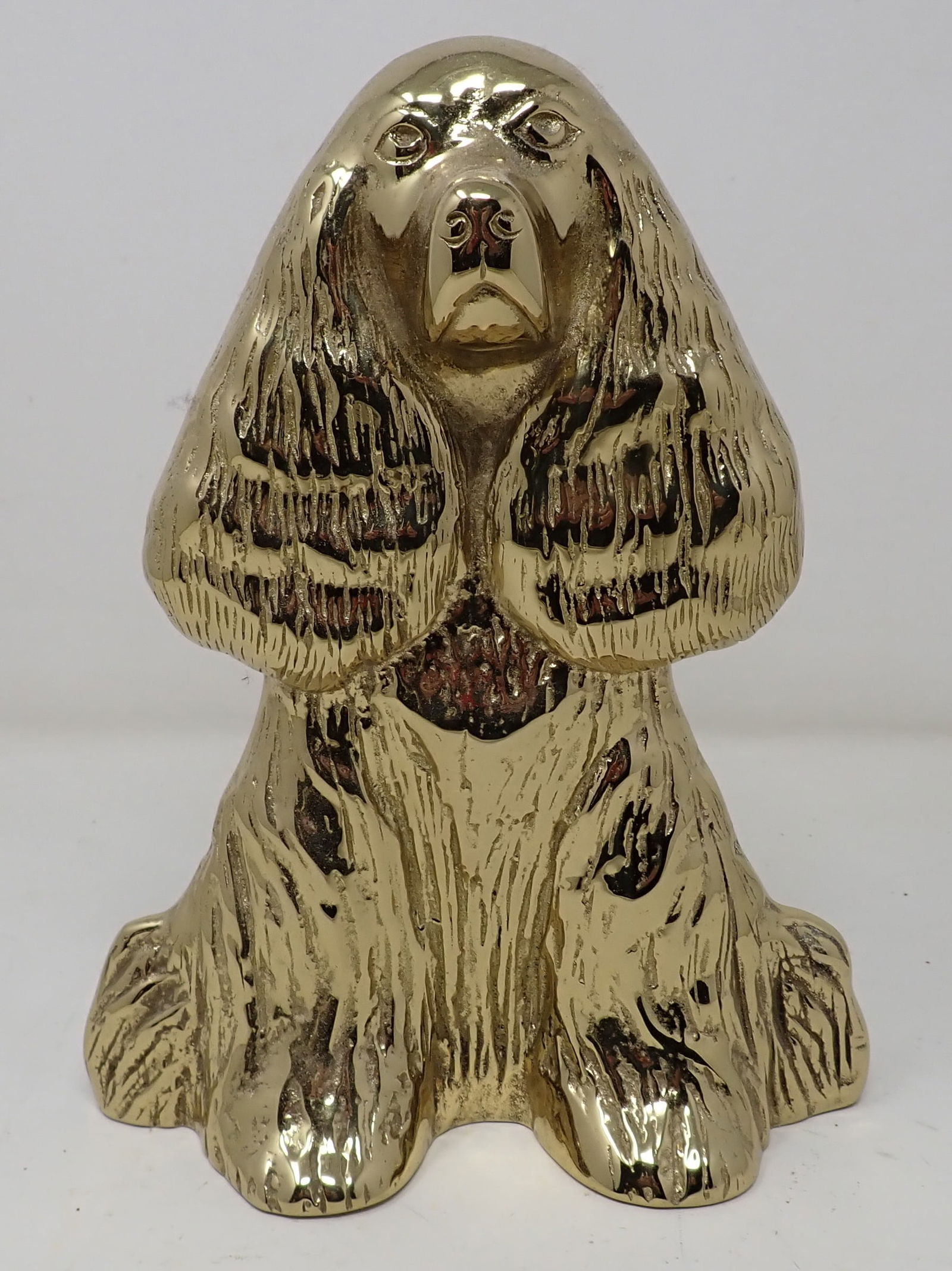 1949 Dream Boy Brass Dog Doorstop (1 of 3)