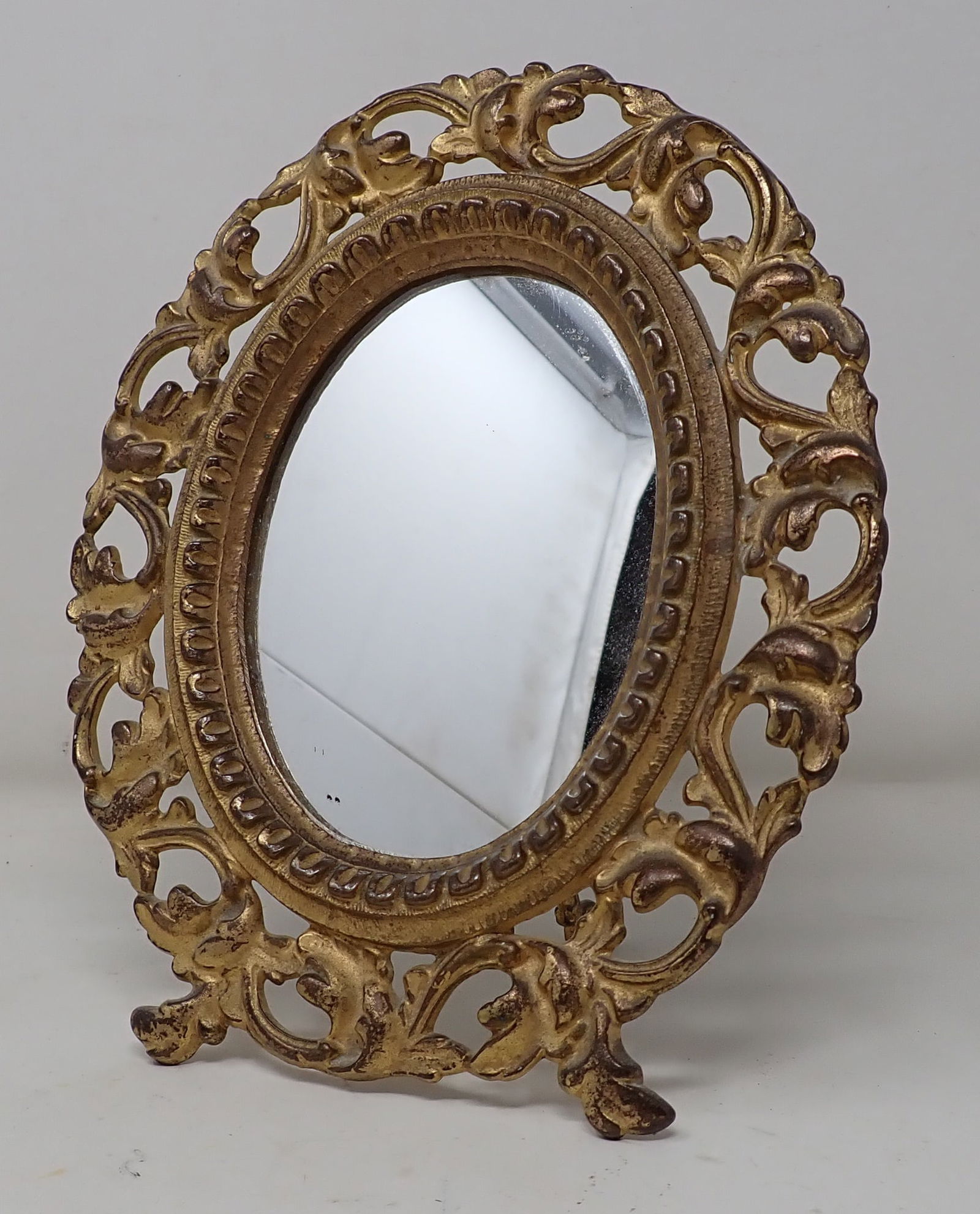 Cast Iron Gold Gilt Oval Frame (1 of 2)