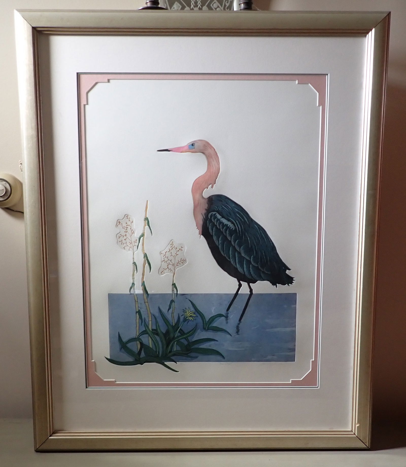 Laura Nevin Reddish Edgret Color Aquatint Etching (1 of 9)