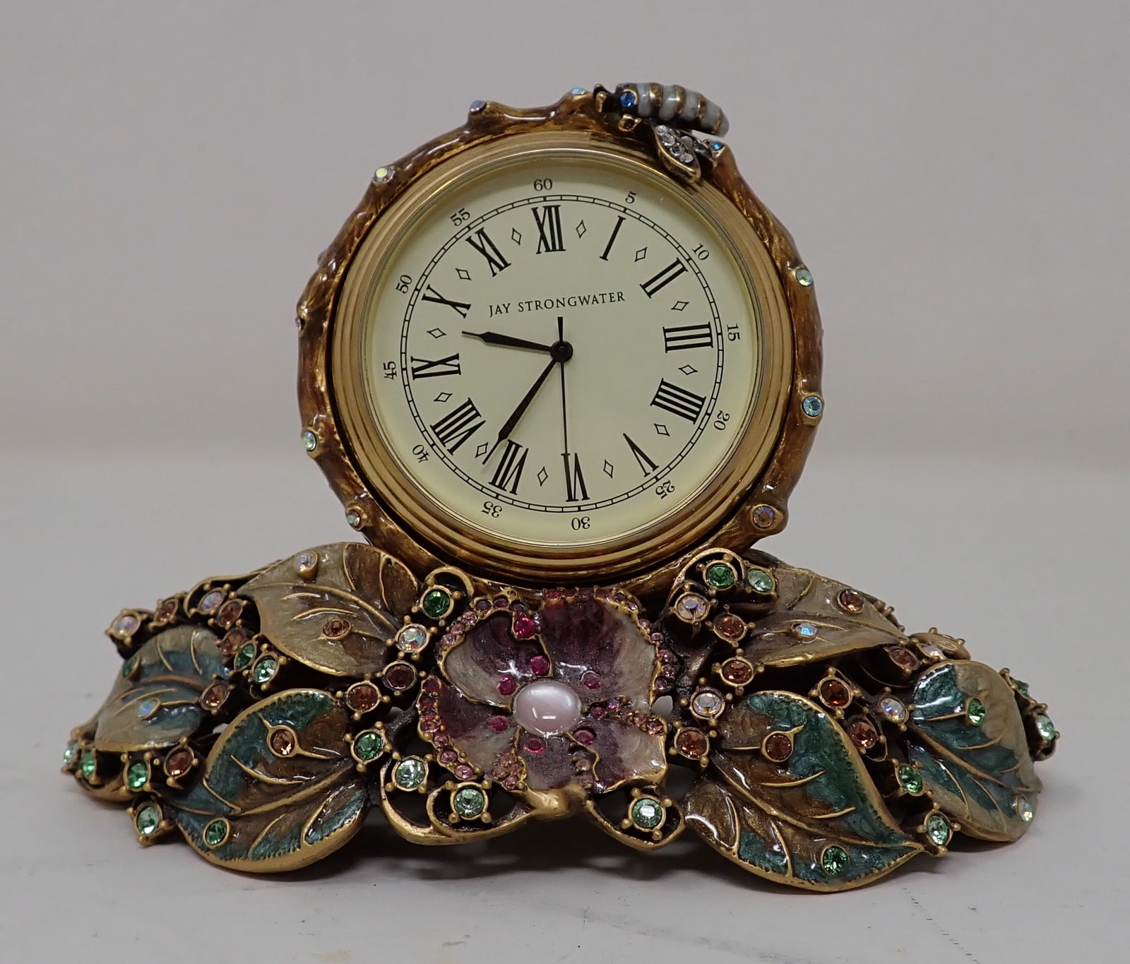 Jay Strongwater Decorator Clock w/ Bee (1 of 5)