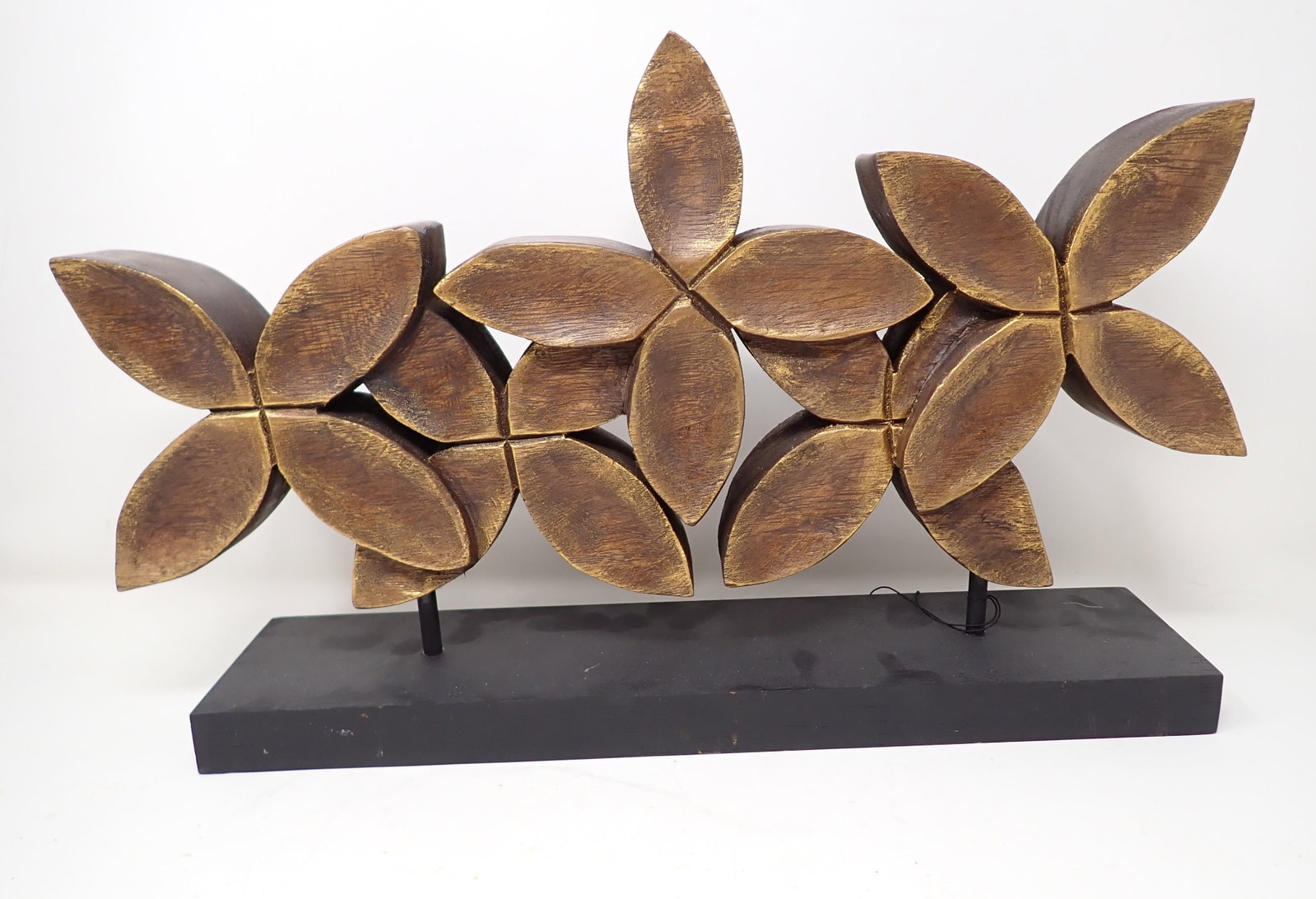 Decorator Wood Sculpture: Approx 17 1/4" long and 10 1/2" tall.