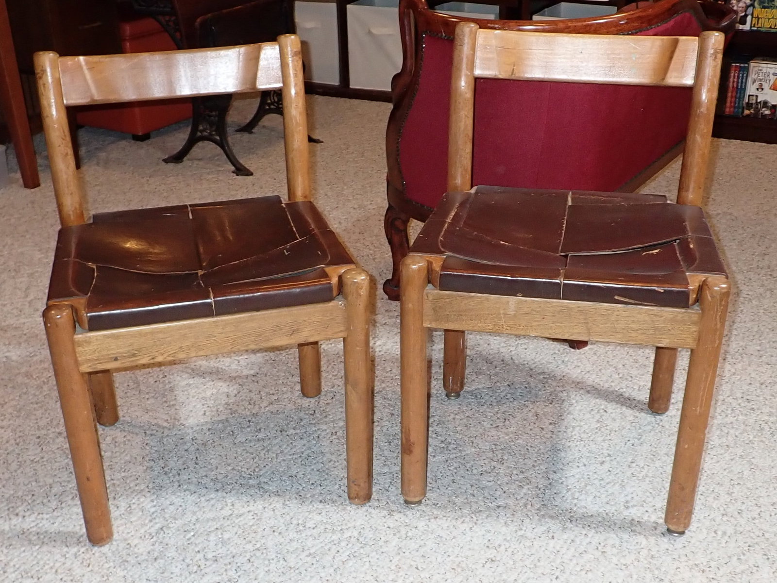 Pair of Arte Sano Biermann Chairs w/ Leather Seating (1 of 12)