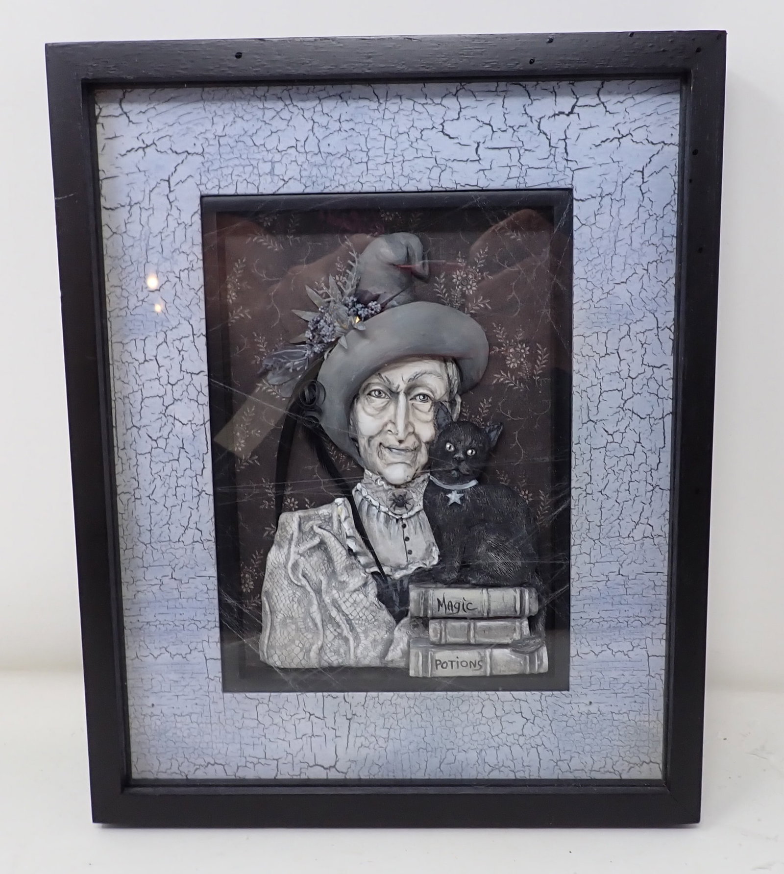 2008 Halloween Shadow Box Sculpture: Apprx 8 3/4" x 10 3/4"