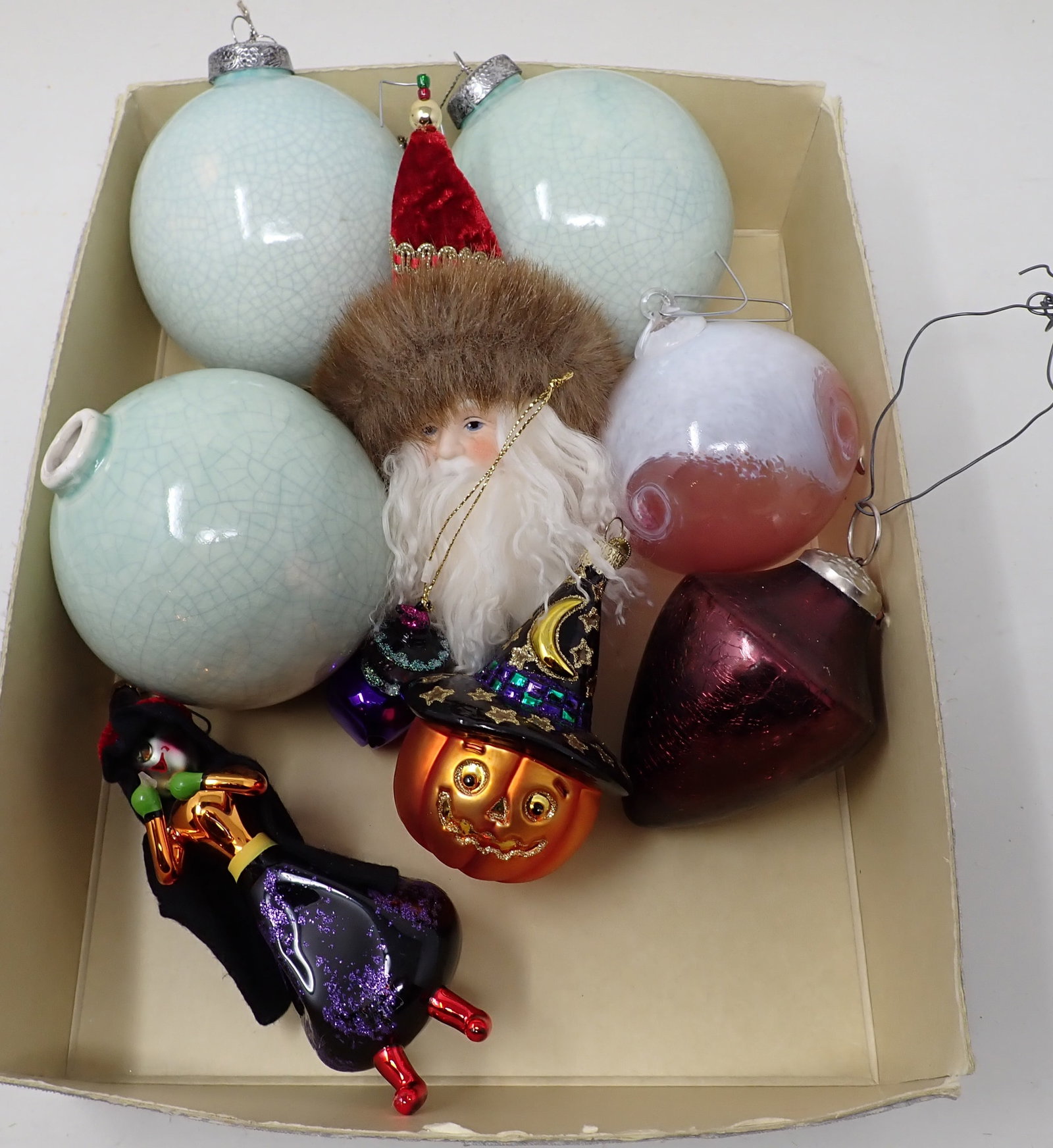 Christmas Ornaments: Largest are approx 4" in diameter