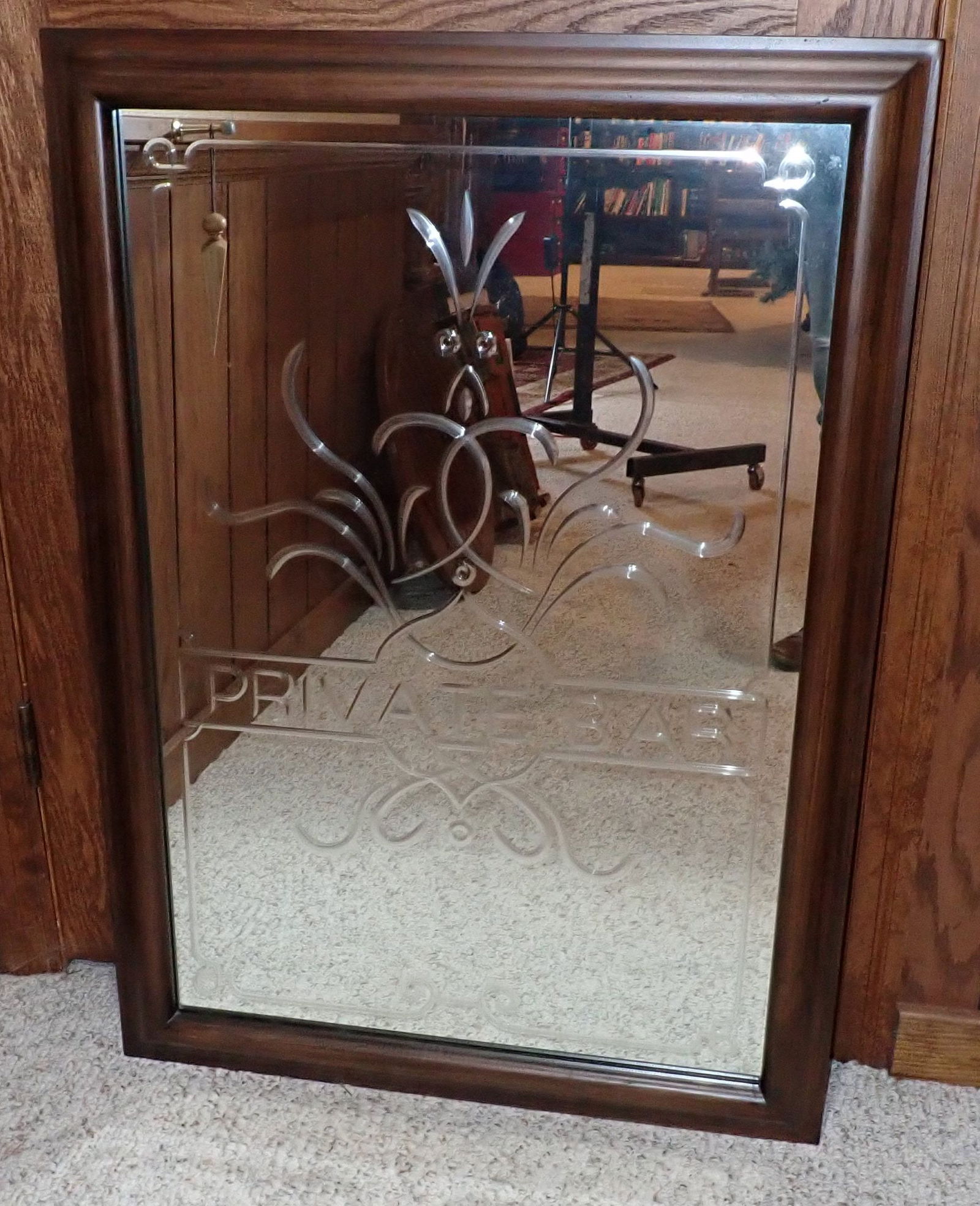 Private Bar Mirrored Sign (1 of 2)