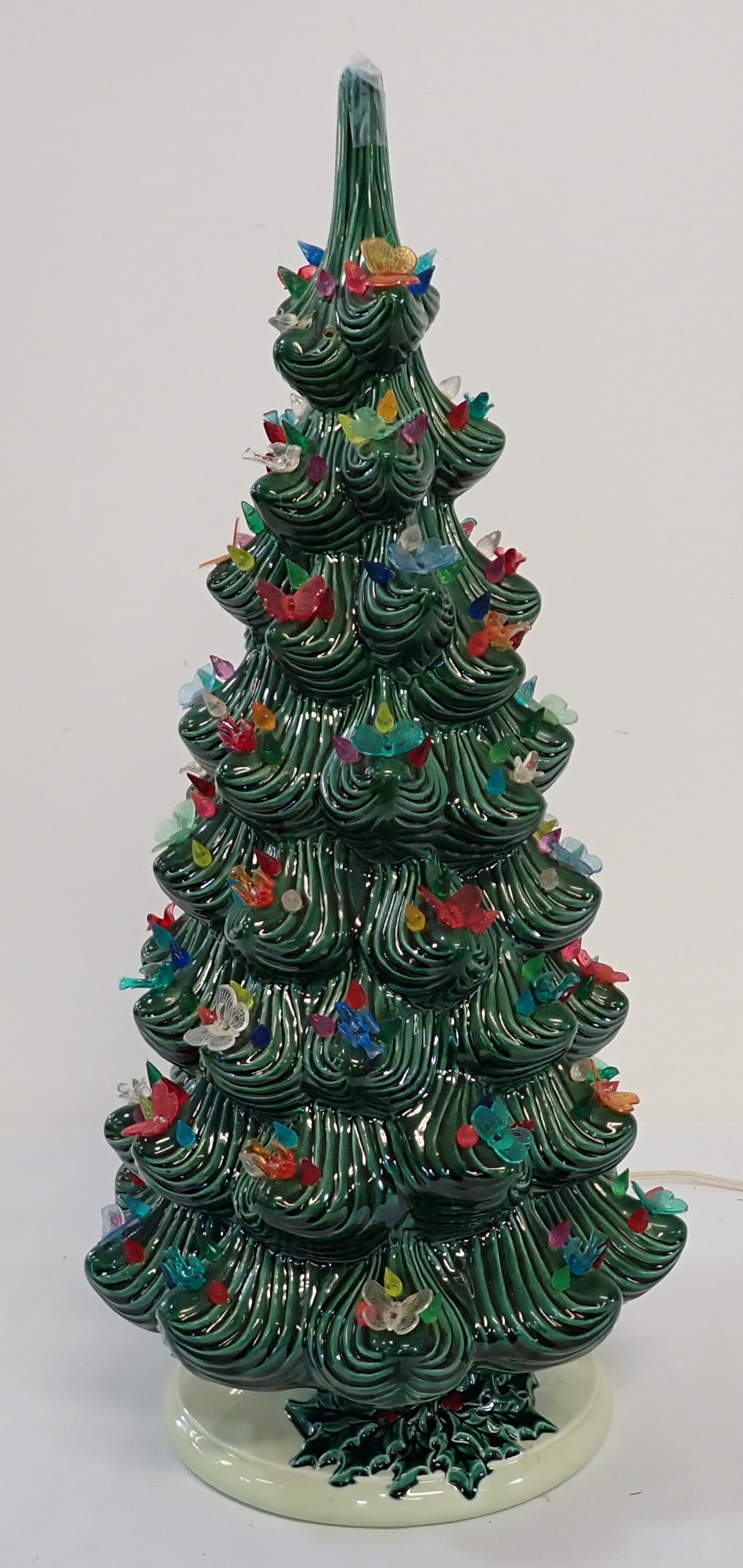 Ceramic Christmas Tree: Apprx 23" tall. No shipping