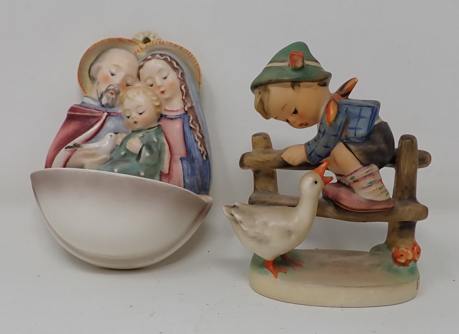 Hummel Goebel Wall Pocket & Figurine (1 of 2)