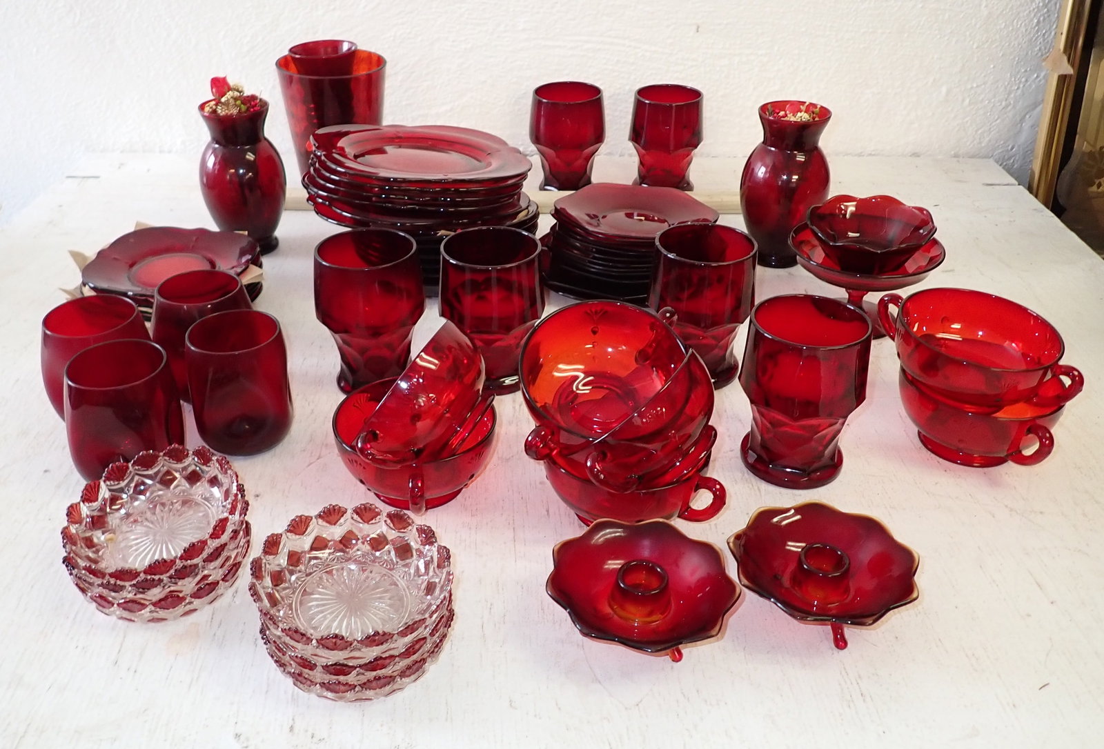 Ruby & Misc Glassware (1 of 3)