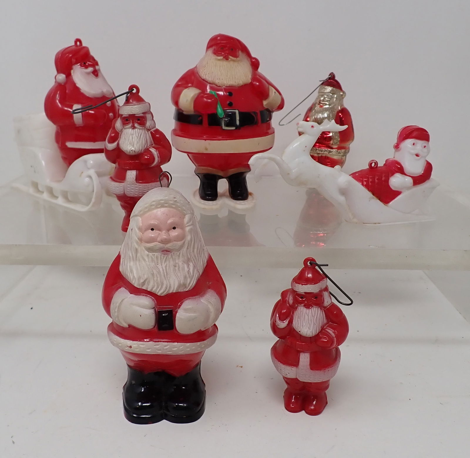 Plastic Santa Christmas Decorations (1 of 3)