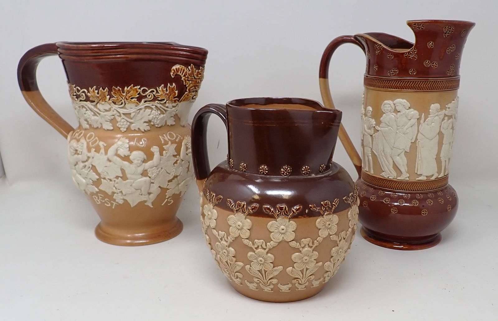 3 Doulton Lambeth Pitchers (1 of 4)