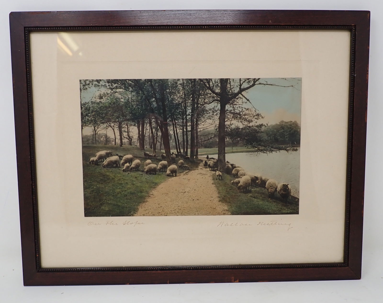 Wallace Nutting On The Slope: Approx 10 3/4" x 15 1/4"