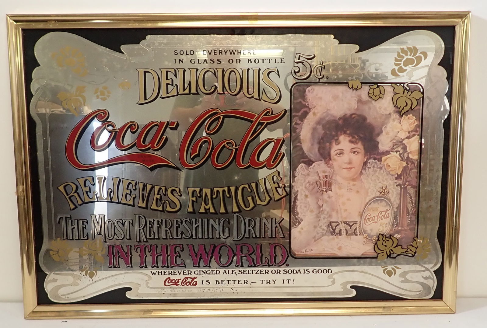 Mirrored Coca Cola Sign (1 of 1)