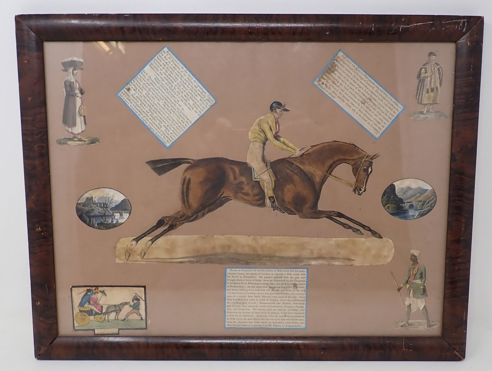 Horse Racing Hand Colored Litho & Misc (1 of 6)