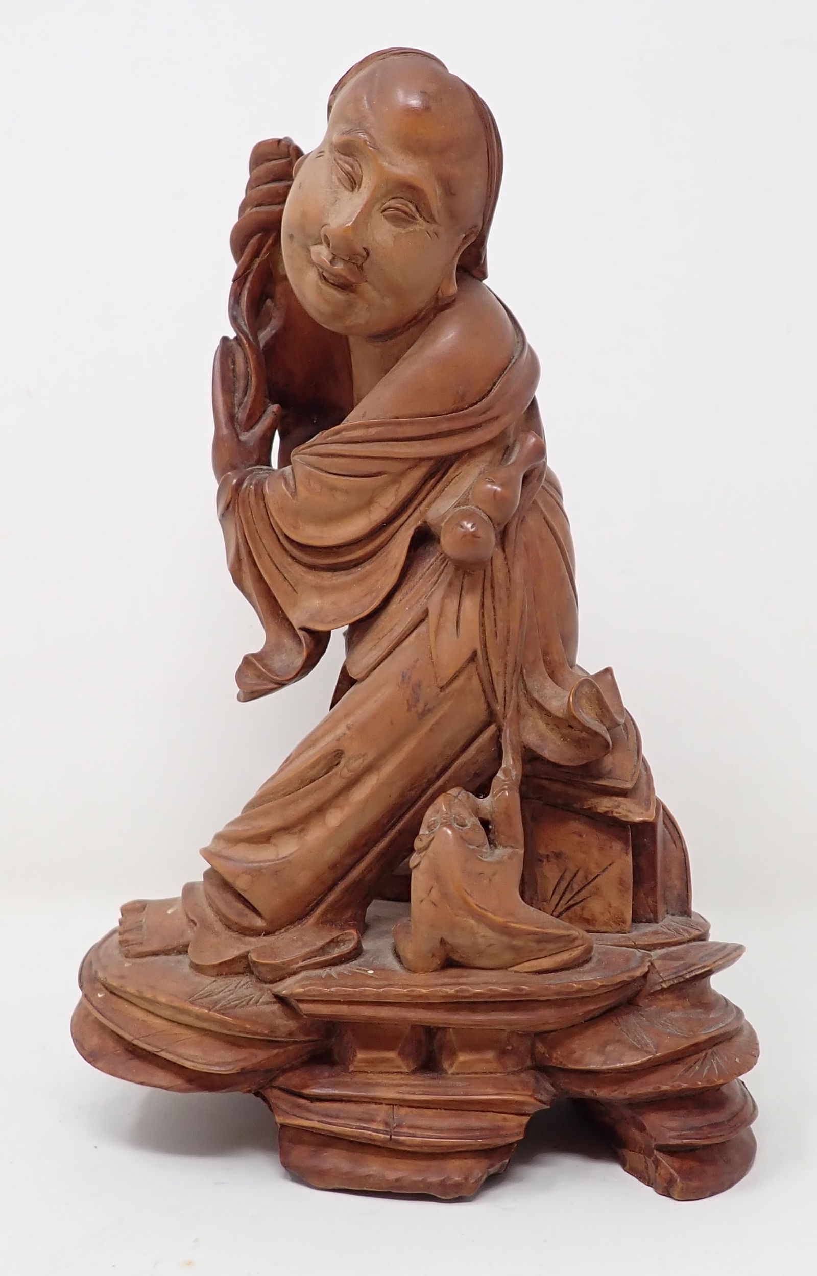 Chinese Wood Carved Figural Sculpture (1 of 8)