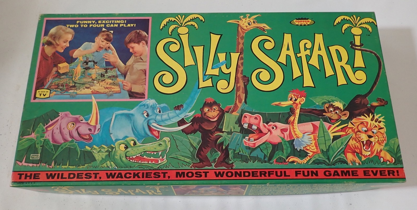 1966 Silly Safari Board Game: We do not guarantee it is complete. Sold as pictured