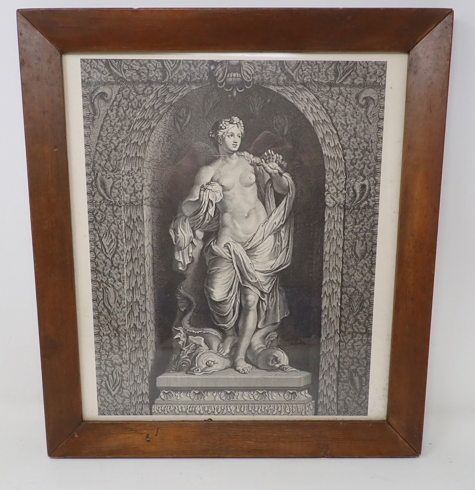 Statue of Galatea Etching: Apprx 14 1/2" x 16 1/4".