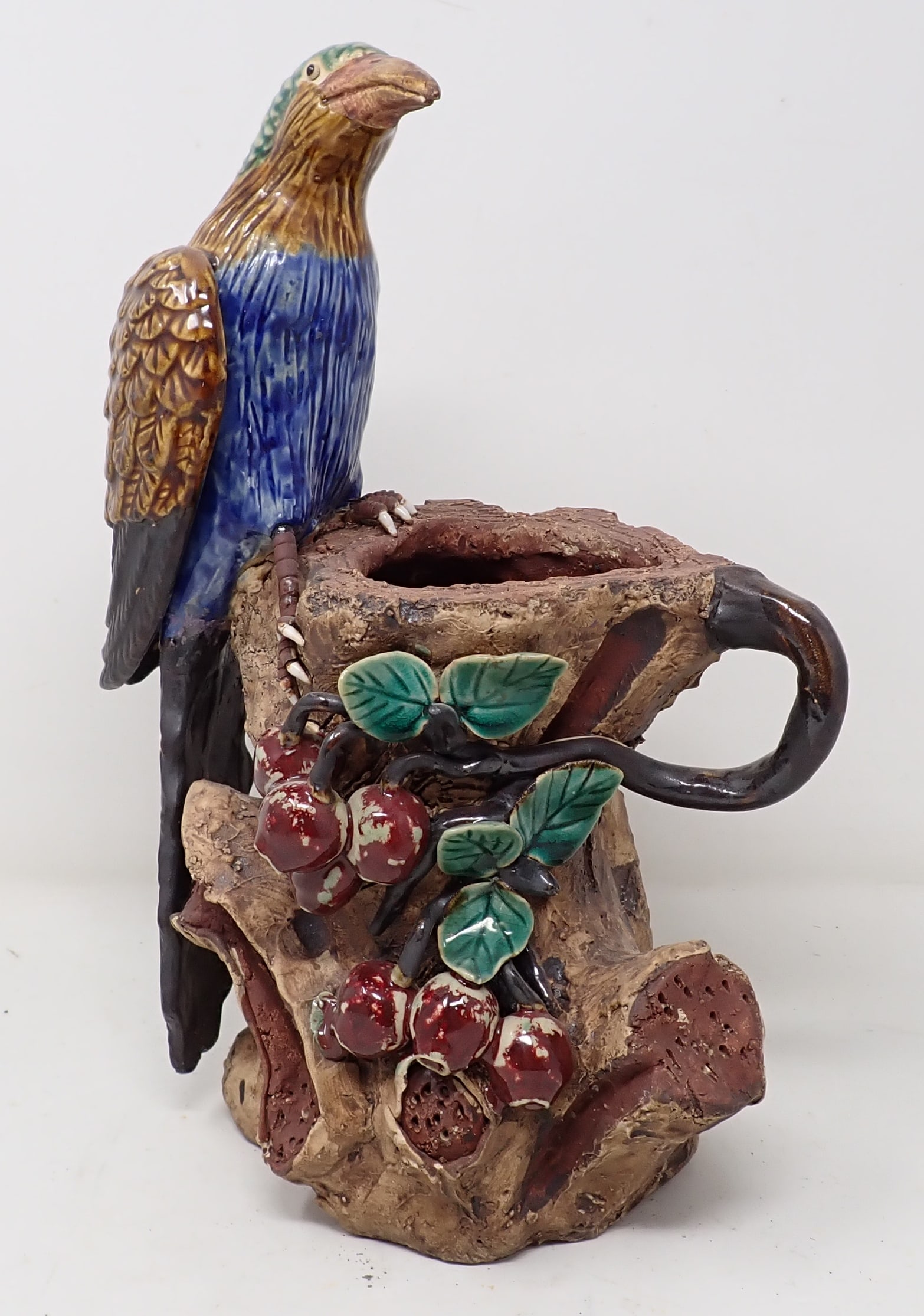 Glazed Pottery Bird Planter (1 of 5)
