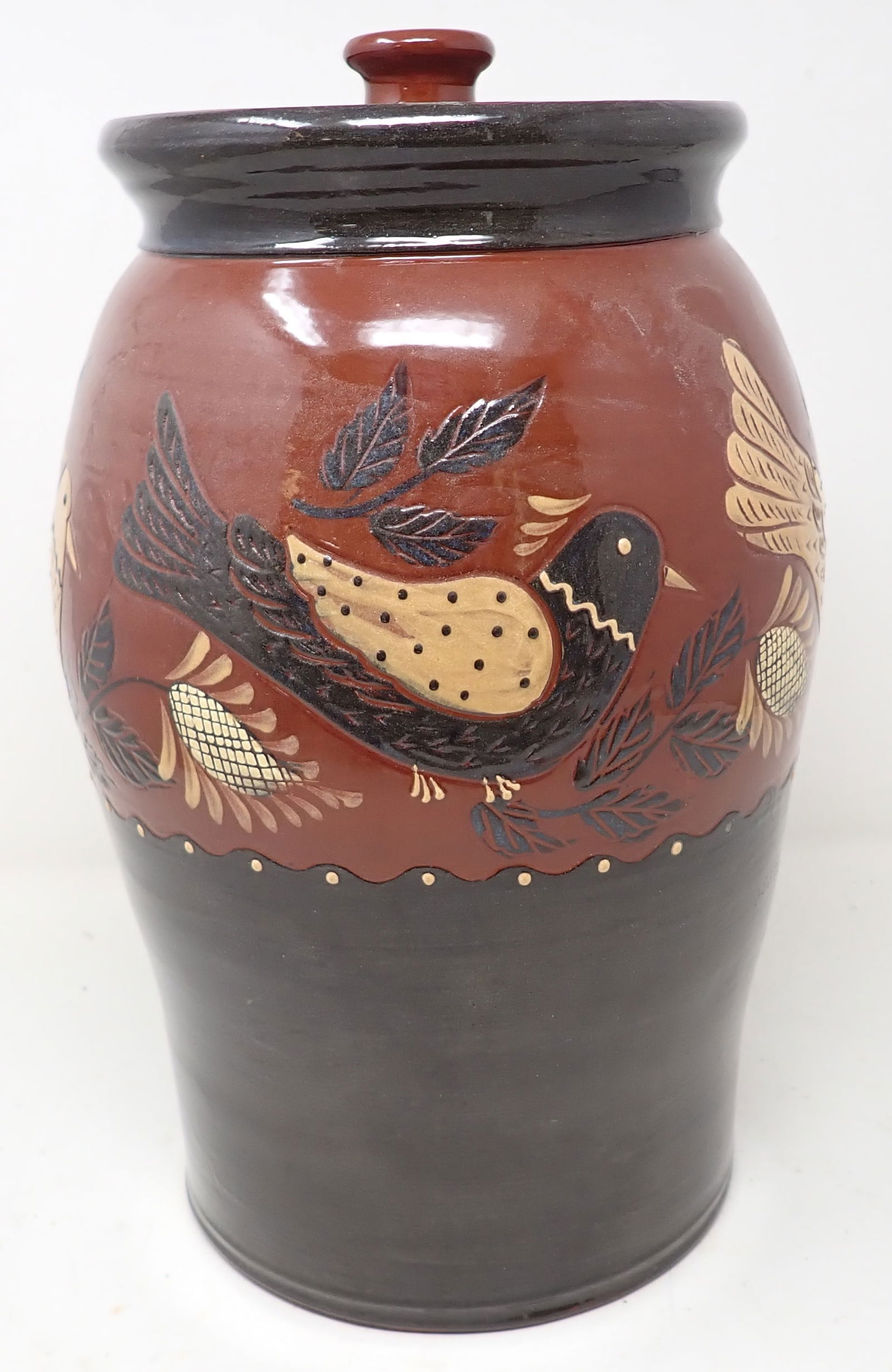 1999 Eldreth Pottery Redware Preserve Jar (1 of 7)