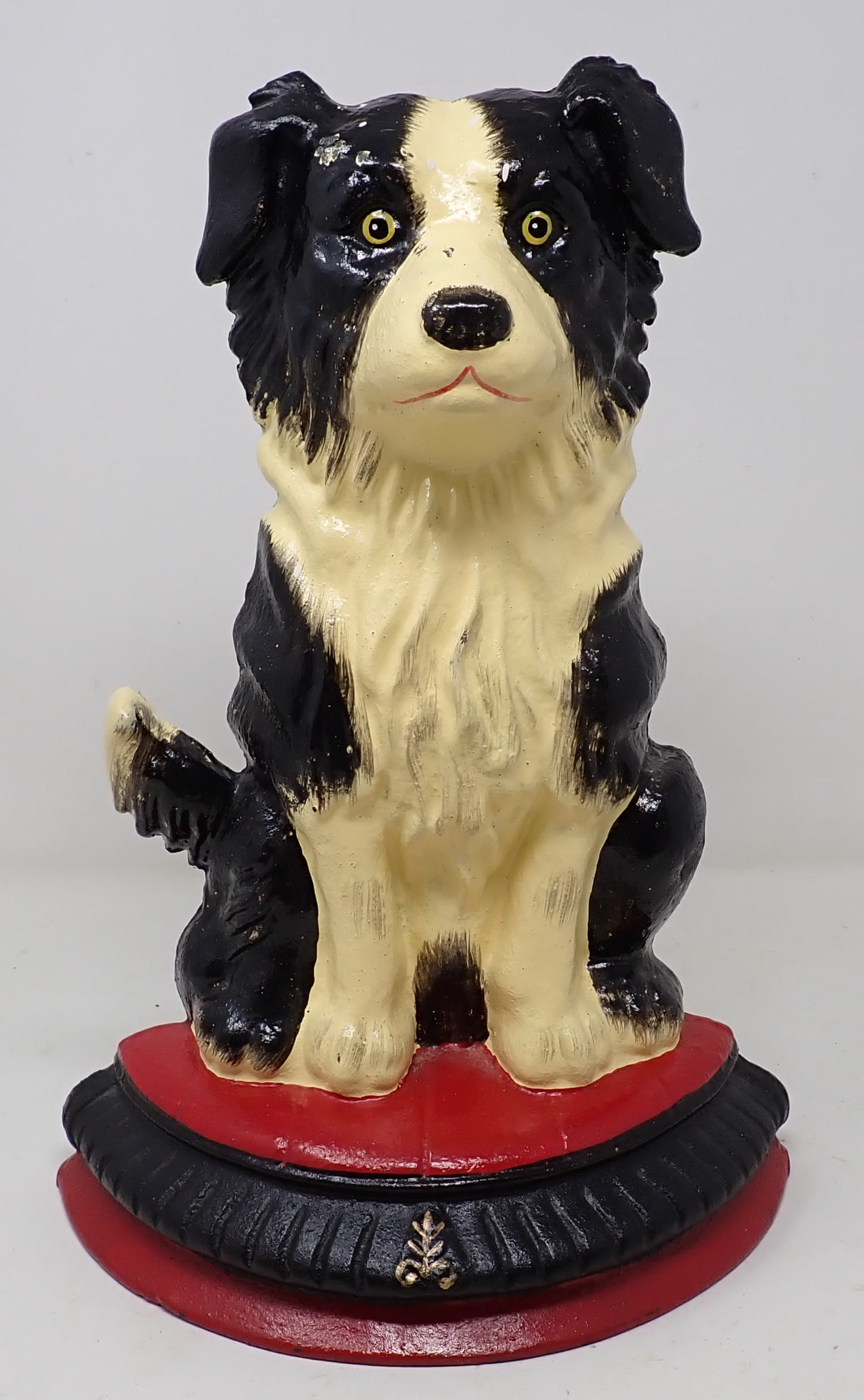 Early Cast Iron Oversized Collie Dog Doorstop (1 of 3)