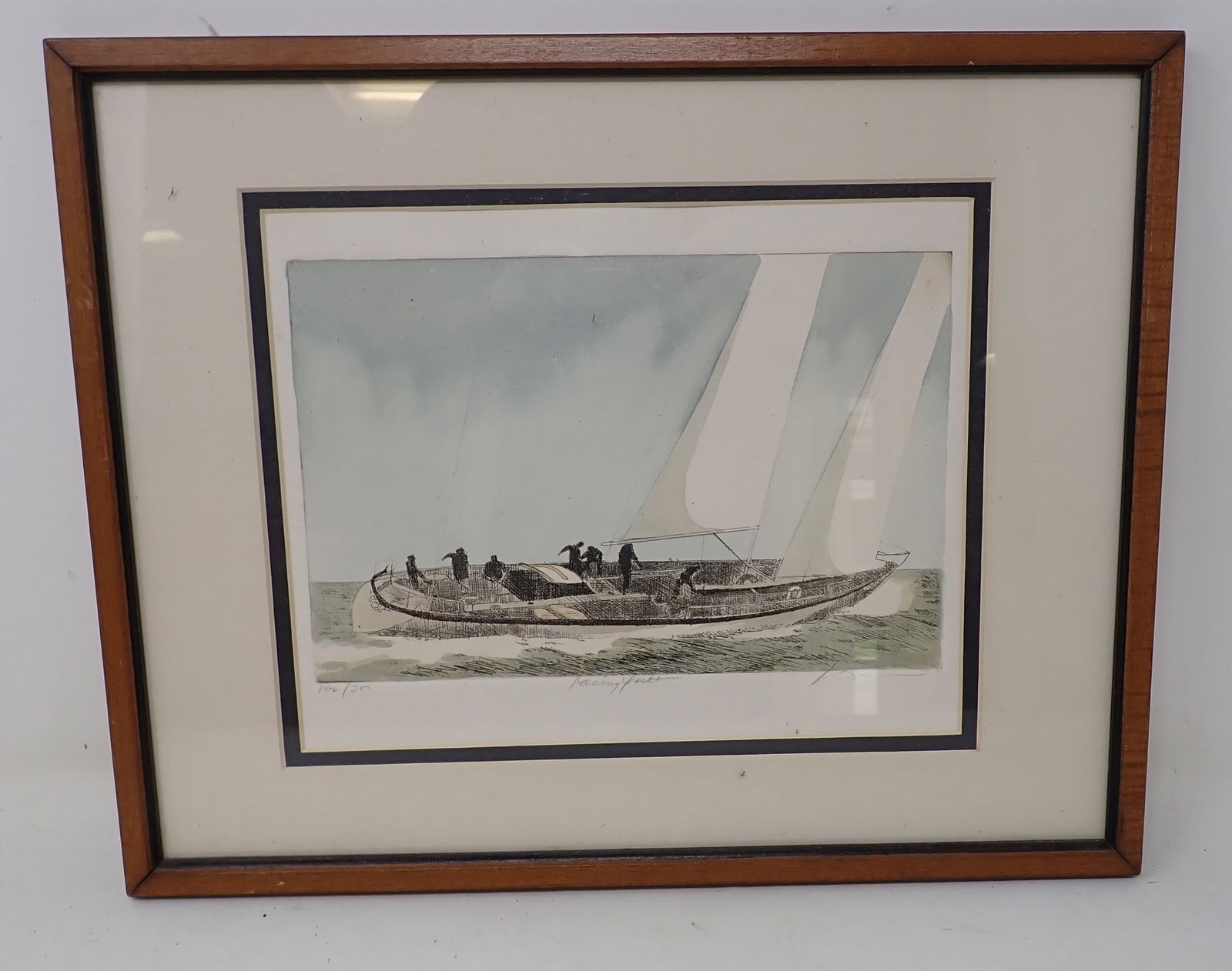 Signed & Numbered Racing Yacht Lithograph (1 of 5)