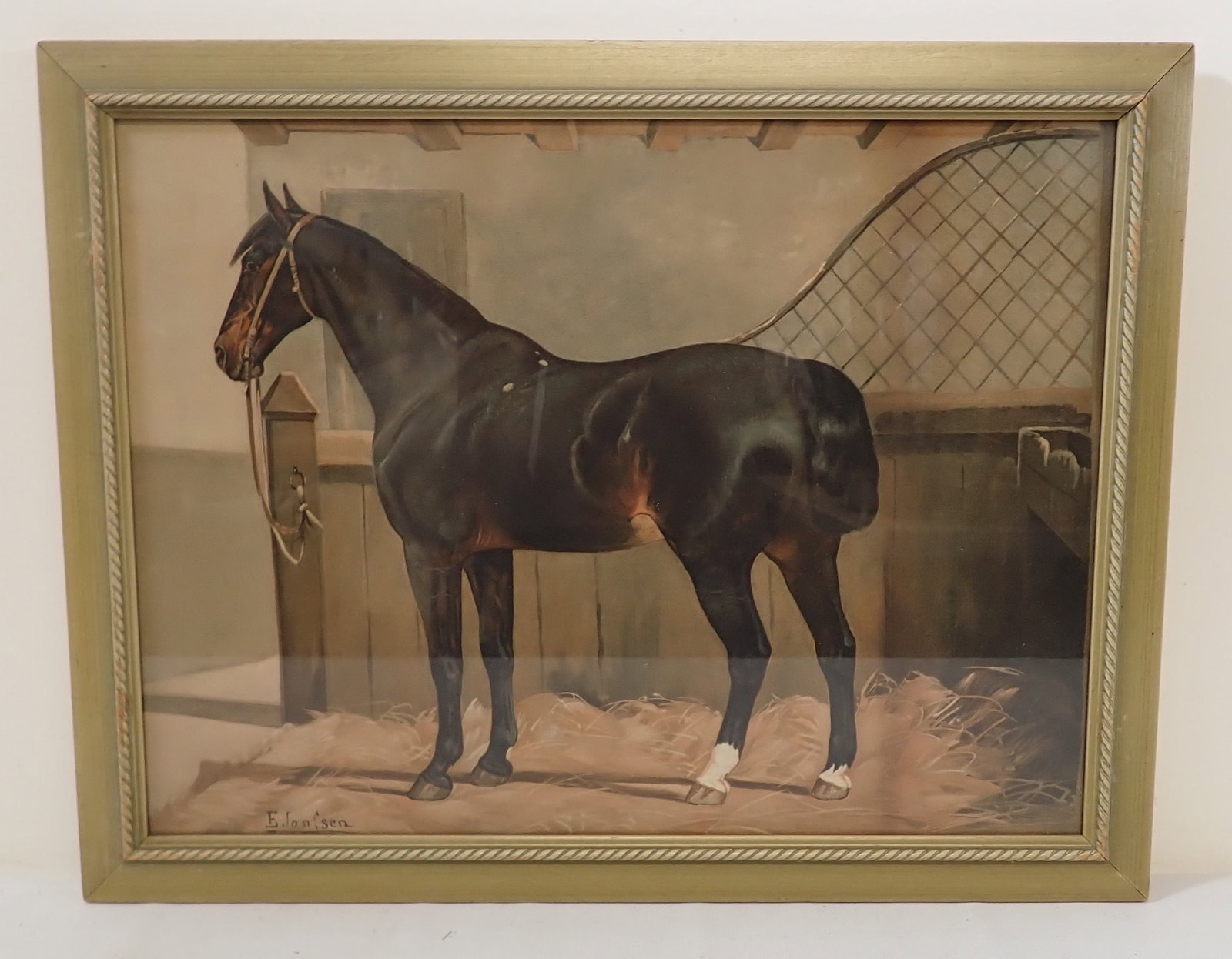 Signed Horse Water Color (1 of 3)