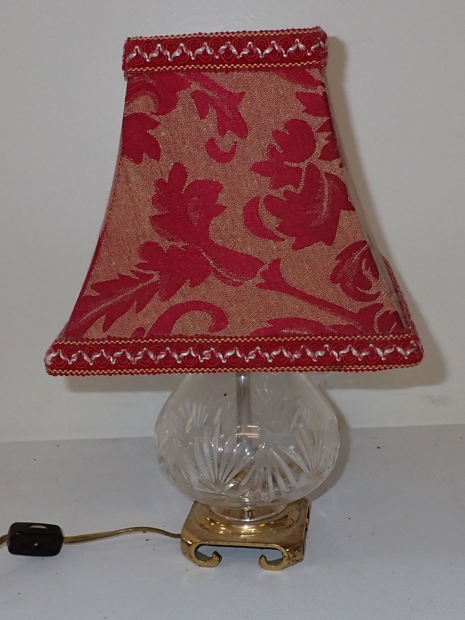 Waterford Table Lamp Approx 12 1/2" Tall. Marked Waterford (1 of 2)