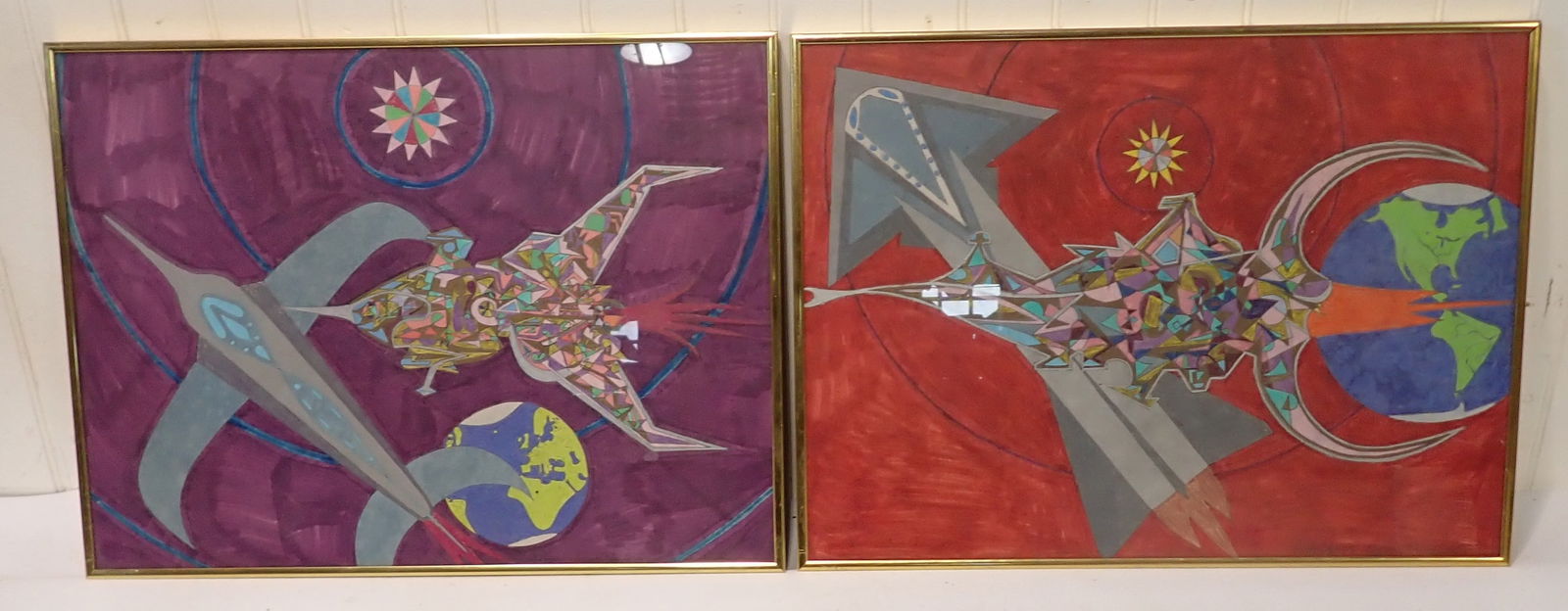 2 Robert Clement Wilson Abstract Space Watercolors (1 of 5)