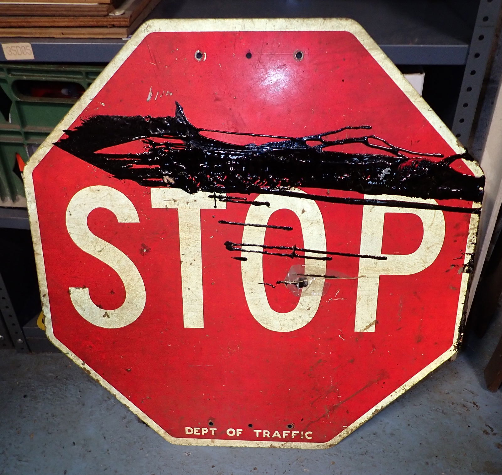 Dept of Traffic Stop Sign (1 of 1)