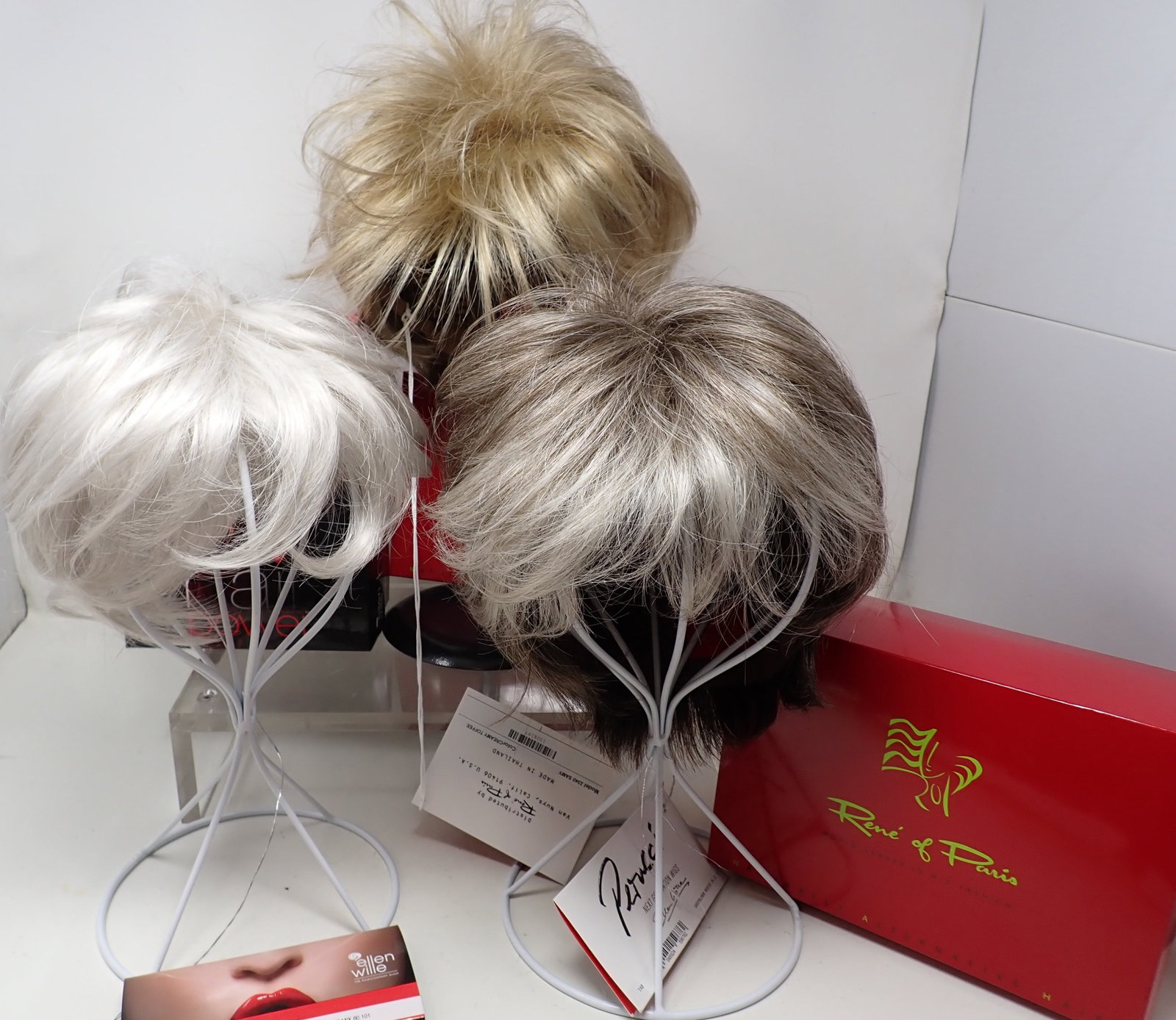 Ellen Wille Hair Piece Rene of Paris Wigs: with boxes