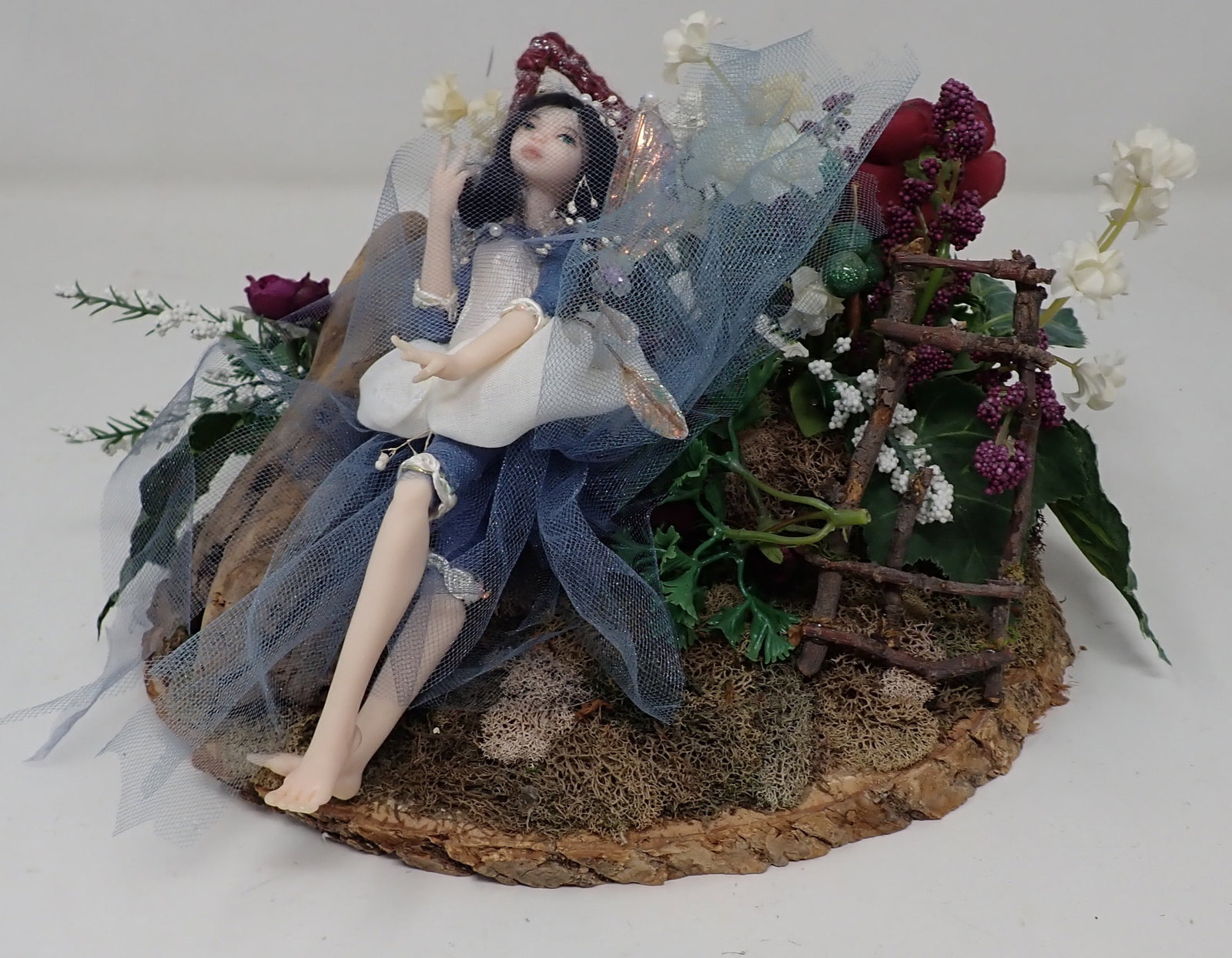 Sara Glare Fairy Sculpture: Approx 6 1/2" x 9 1/2". No shipping