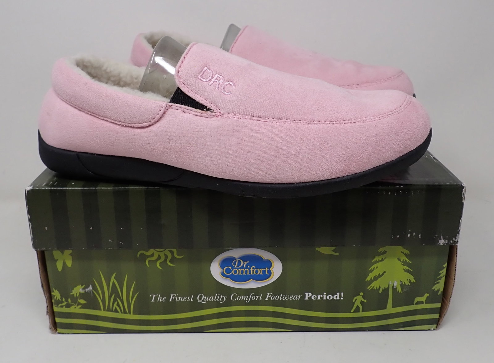 Dr. Comfort Pink Cuddle Slippers: Size 10w