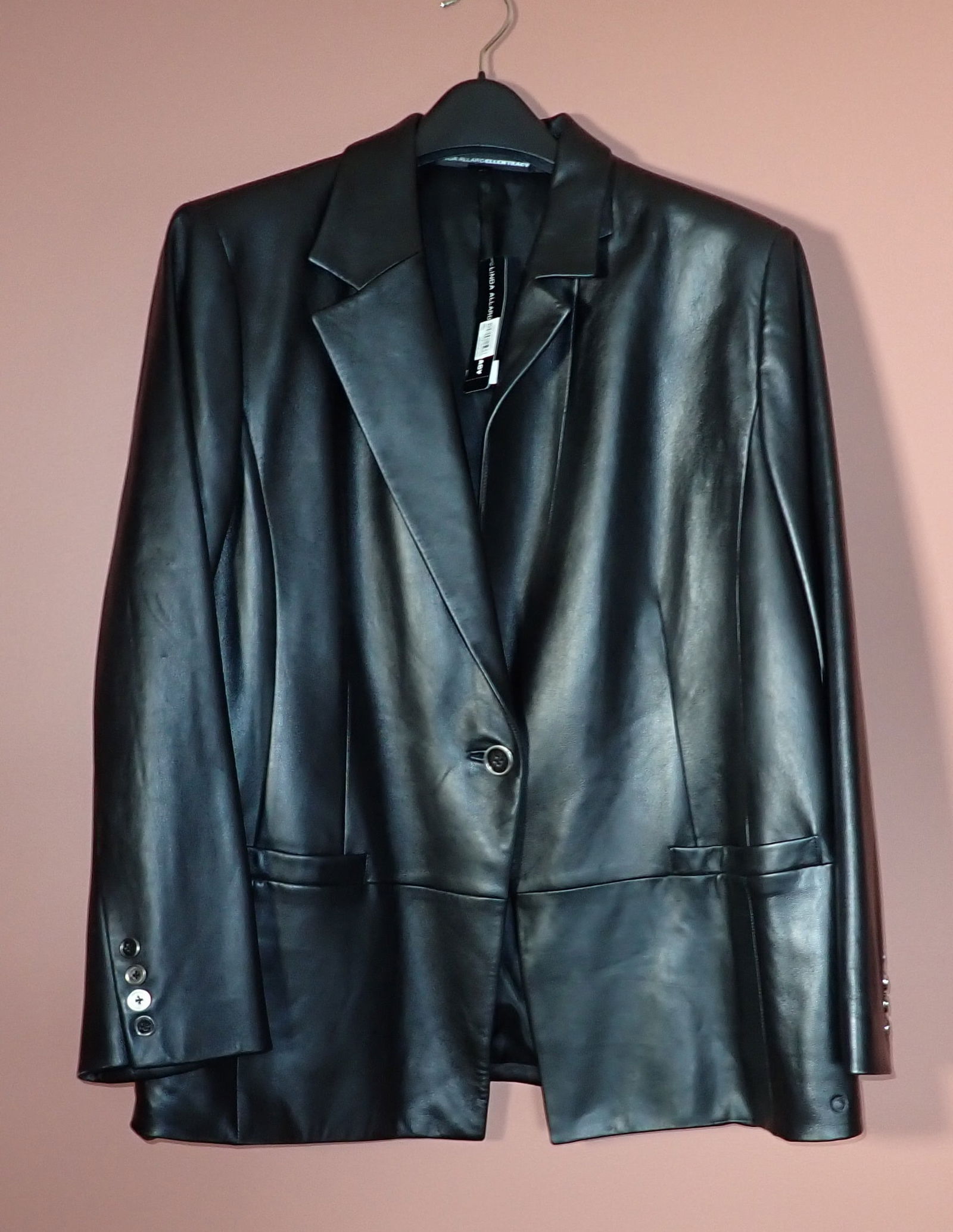 Linda Allard Ellen Tracy Leather Jacket (1 of 4)