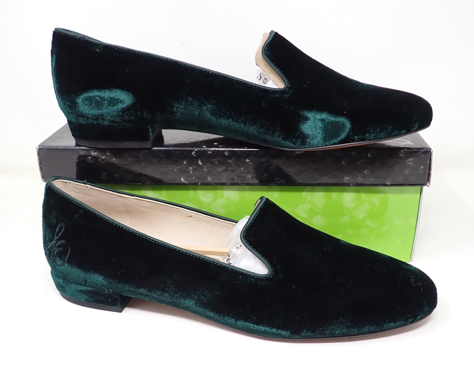 Sam Edelman Green Velvet Jordy Shoes: Size 10 M